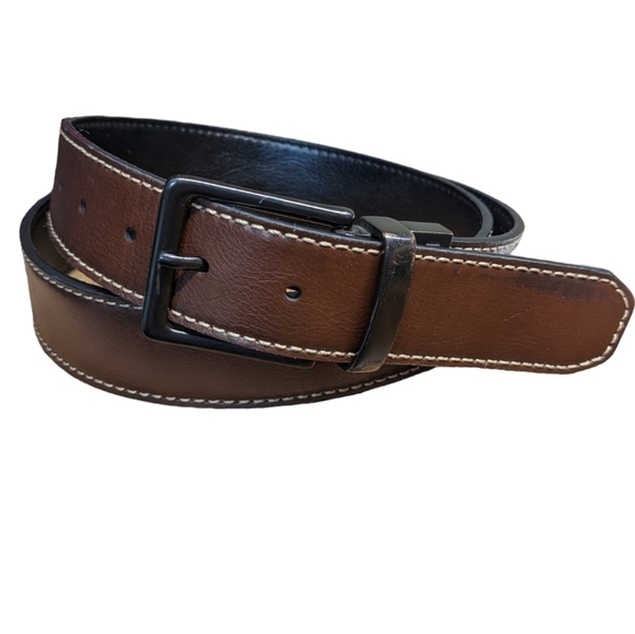 LEVI'S BELT Brown Black Reversible Belt - Picture 1 of 9